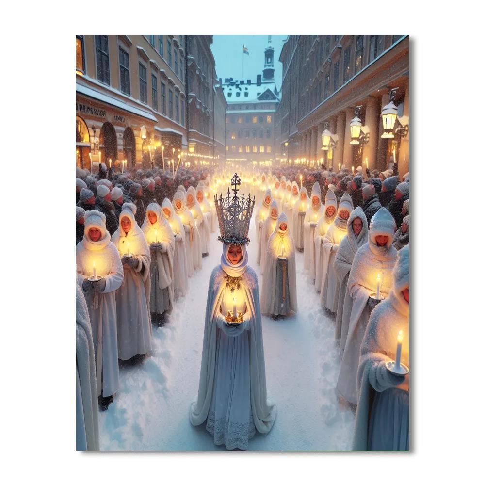 Santa Lucia Festival - Stockholm Number Painting