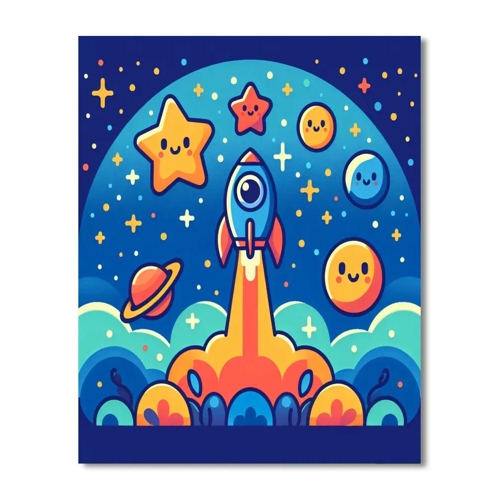 Mysterious Space Voyage Numbered Painting Kits