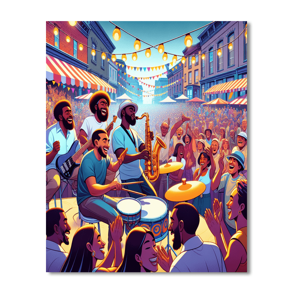 The Montreal International Jazz Festival - Canada Number Painting