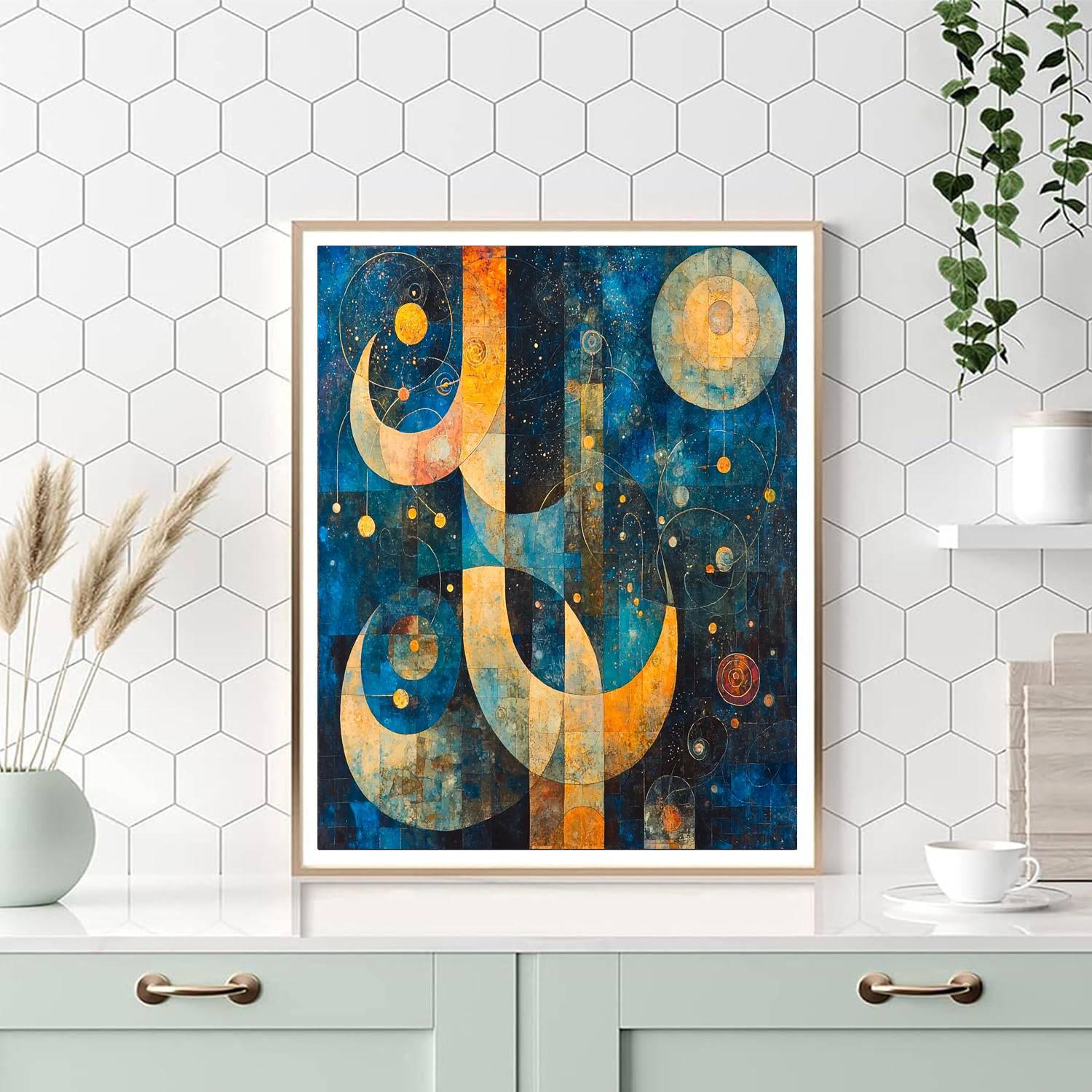 Paul Klee Inspired Celestial Symphonies  Painting Number Kit