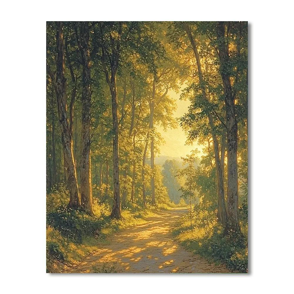 Asher Brown Durand Inspired Nostalgic Pathway  Paint By Numbers Kits