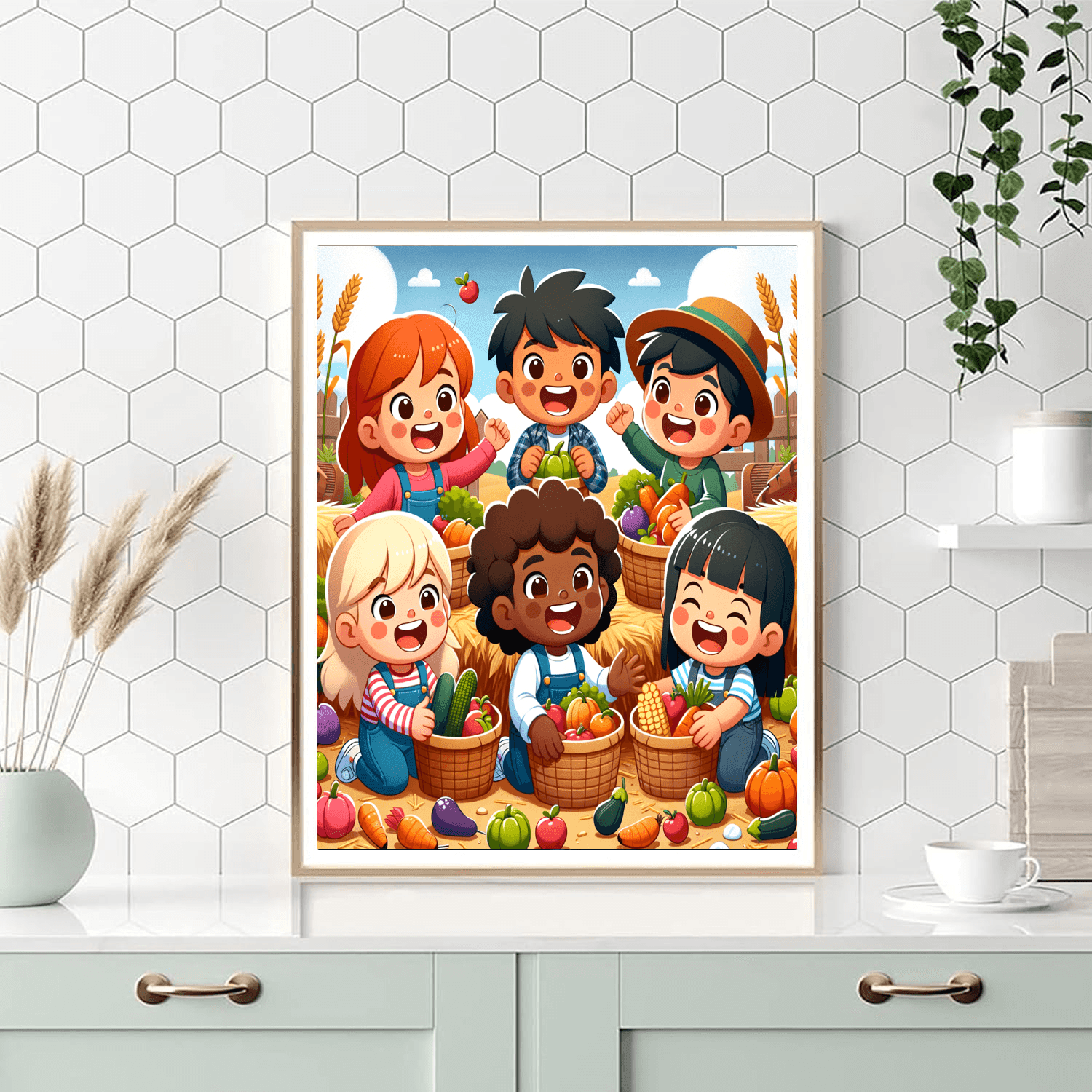 Cheerful Harvest Festival Painting By Numbers Kit
