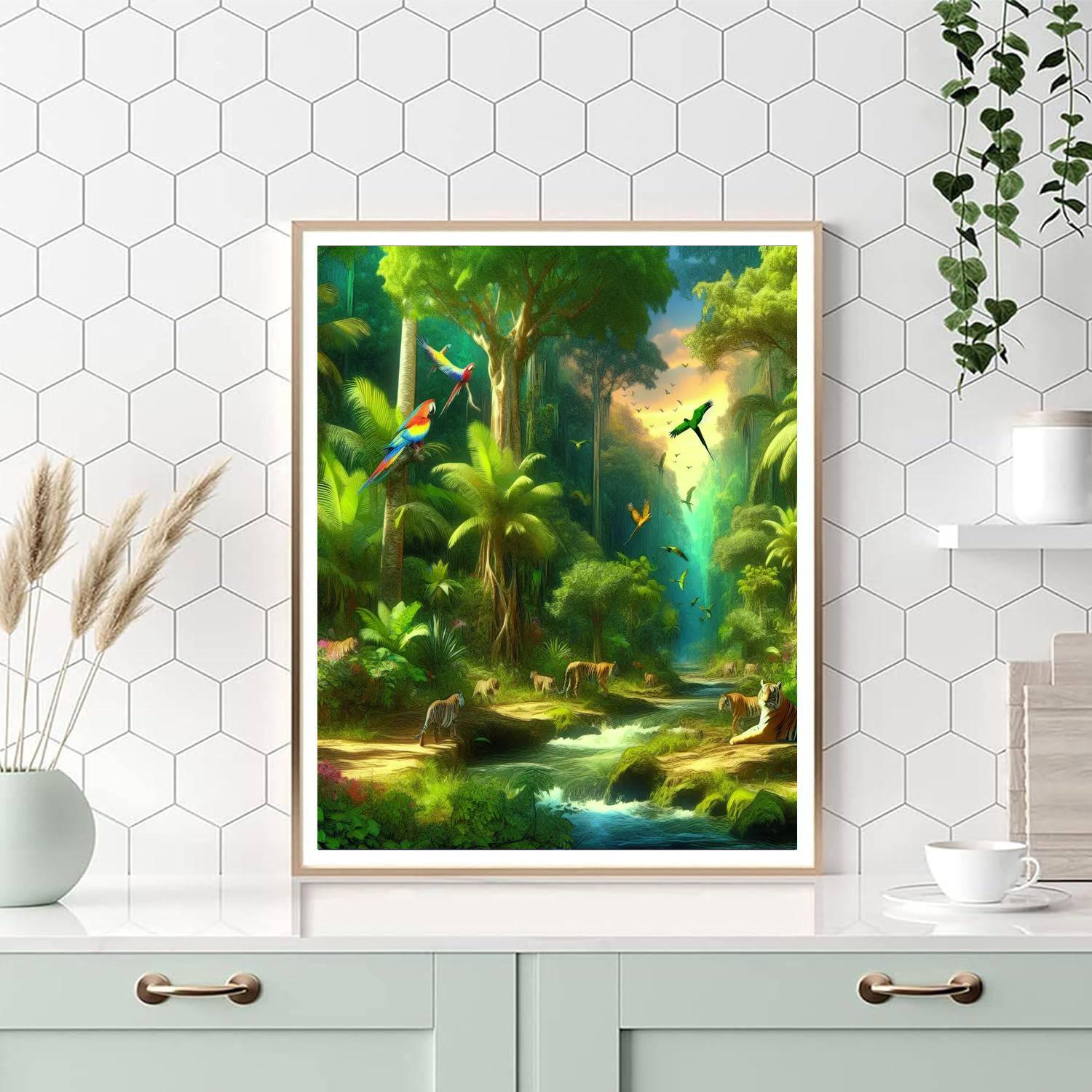 Exotic Jungle Parade Paint By Color