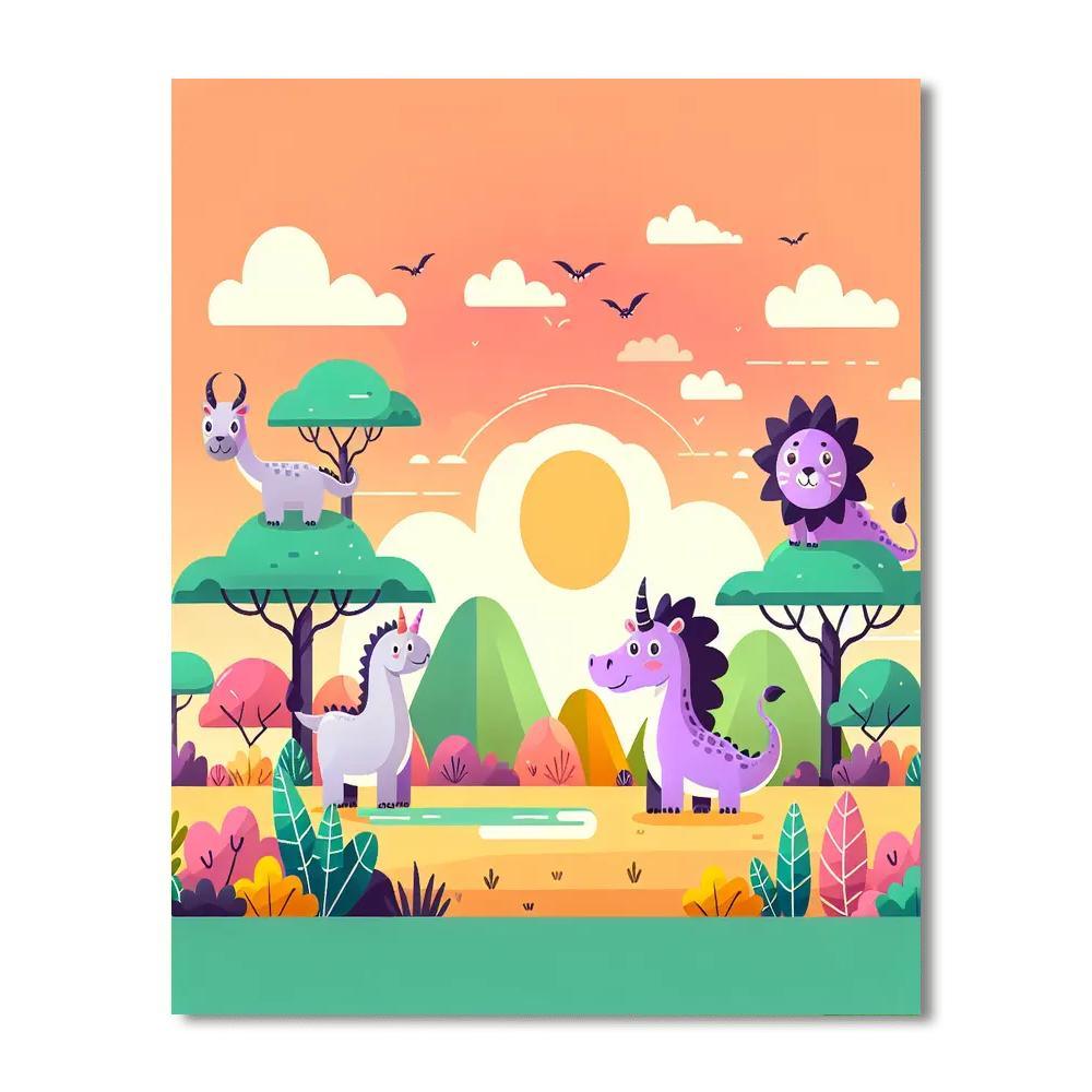 Fantastic Beast Safari Paint By Numbers Kits