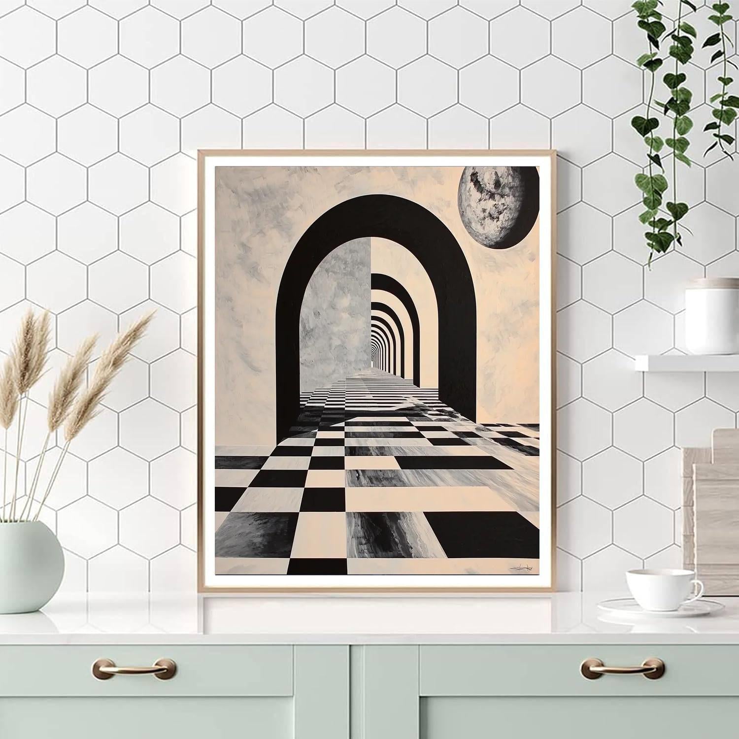 M.C. Escher Inspired Dimensional Shifts  Numbered Painting Kits