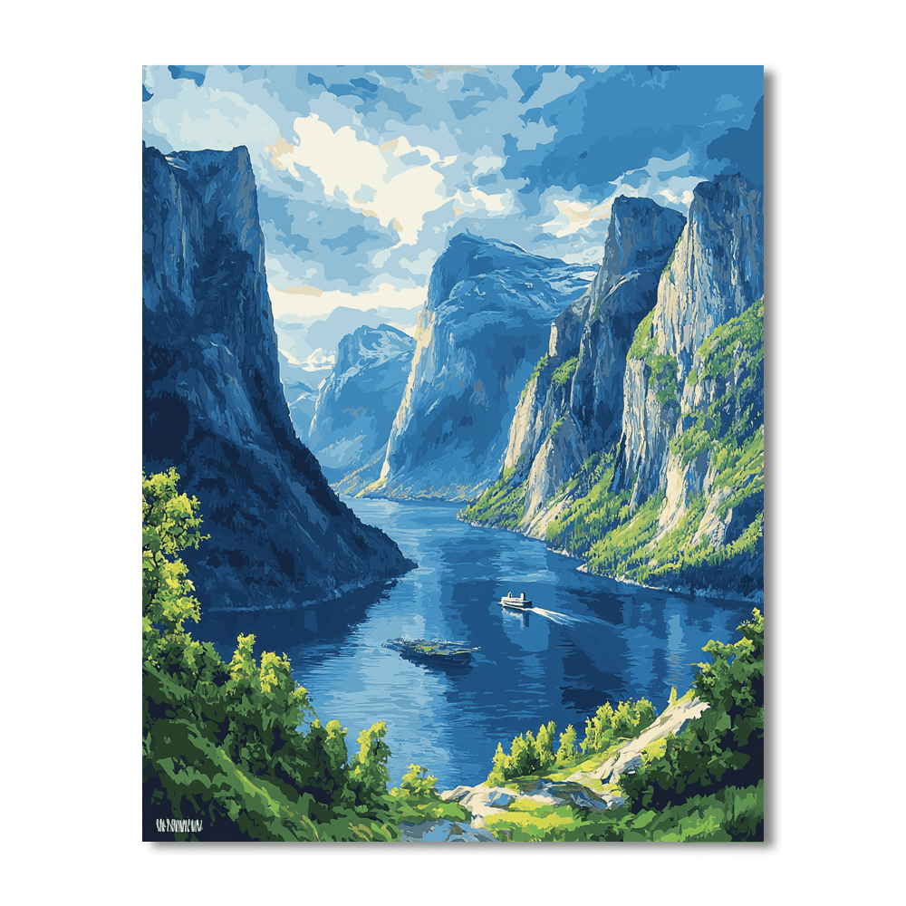 The Fjords Of Norway Paint By Numbers
