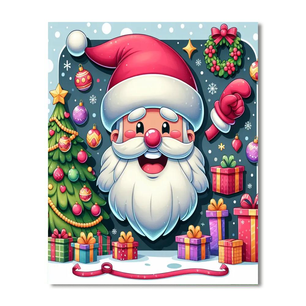Jolly Santa Numbered Painting Kits