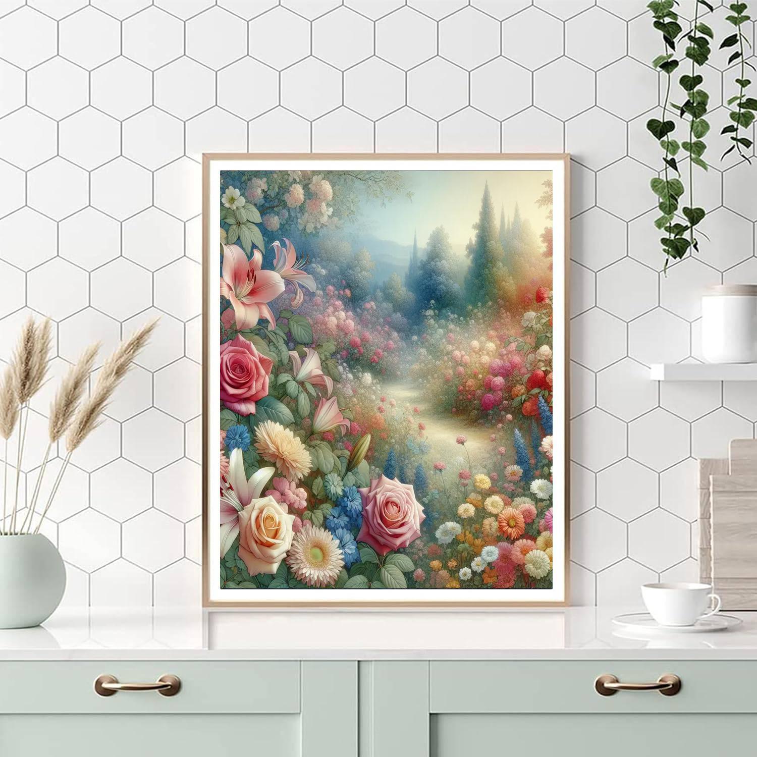 Floral Serenity In Bloom Paint By Number