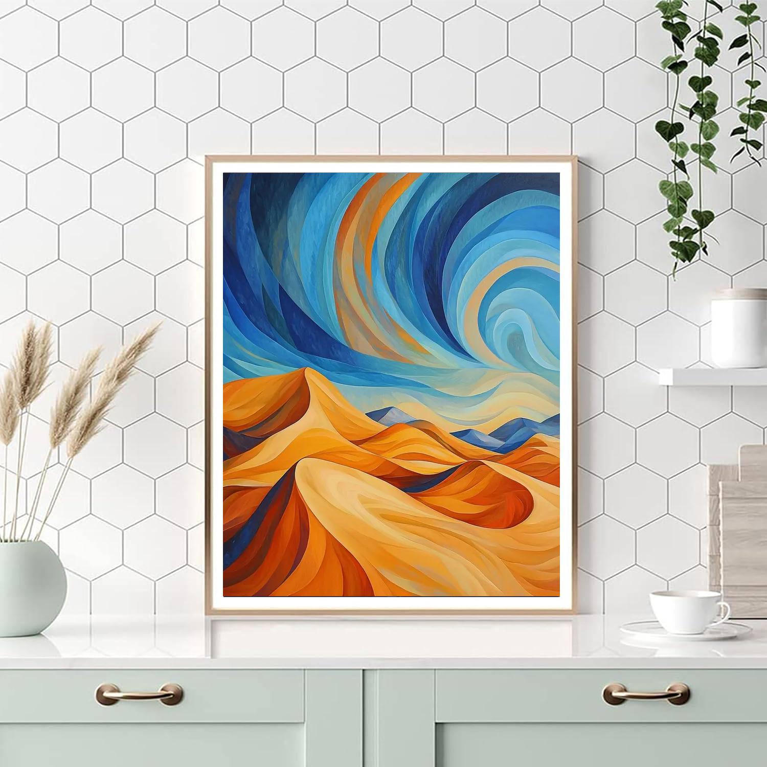 Georgia O'Keeffe Inspired Whirling Desert Winds  Paint By Numbers Kits