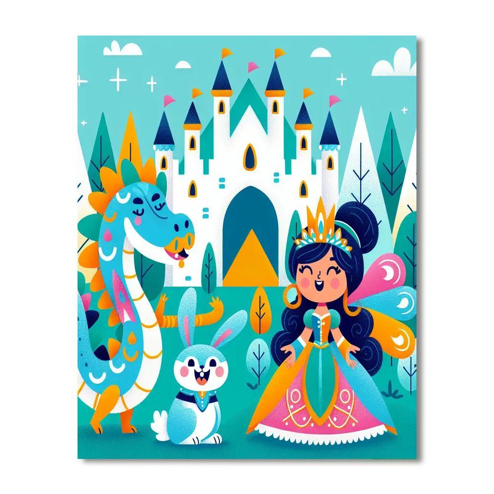 Whimsical Fairy Tale Characters Paint By Numbers Kits