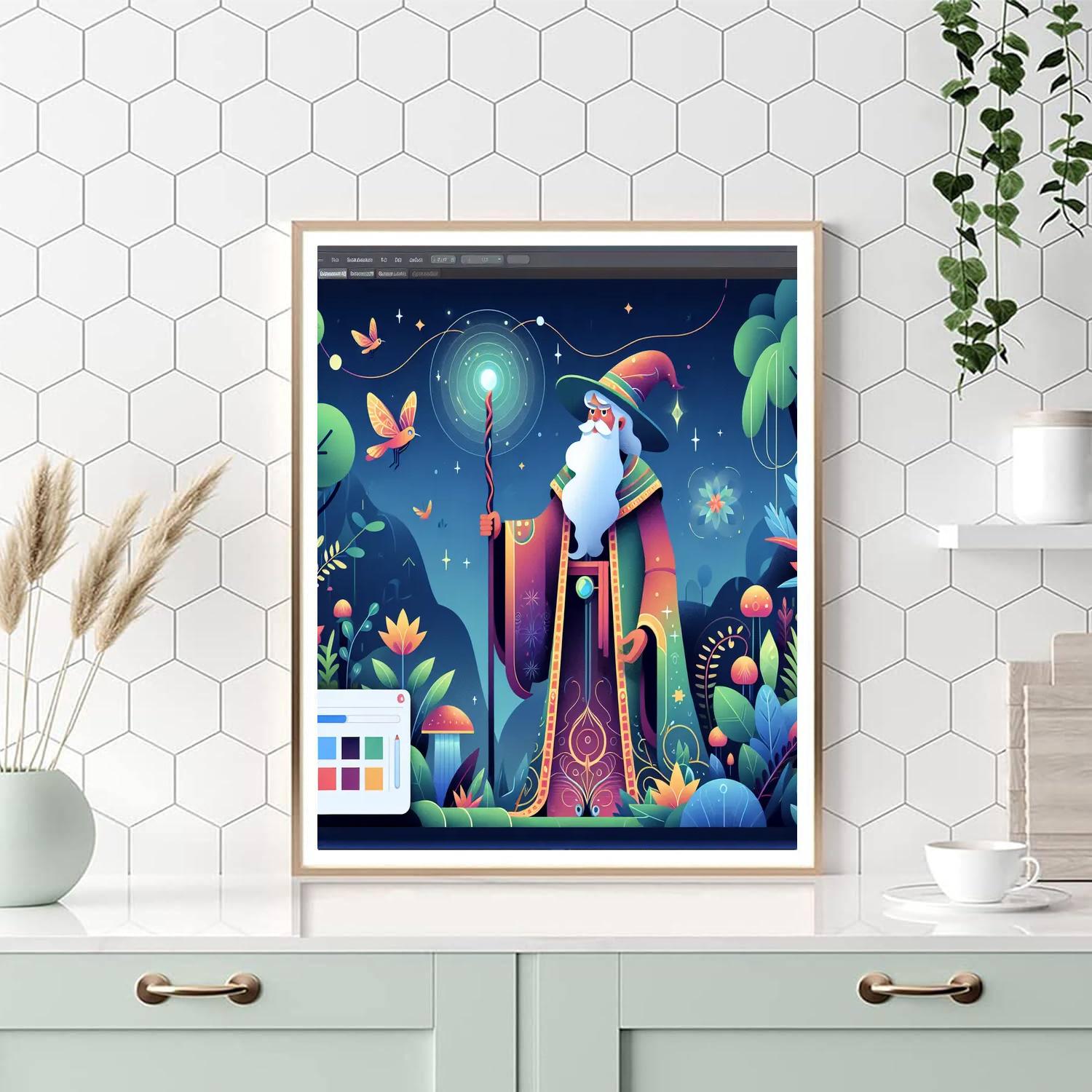 Wizard's Mystical Journey Painting By Numbers Kit