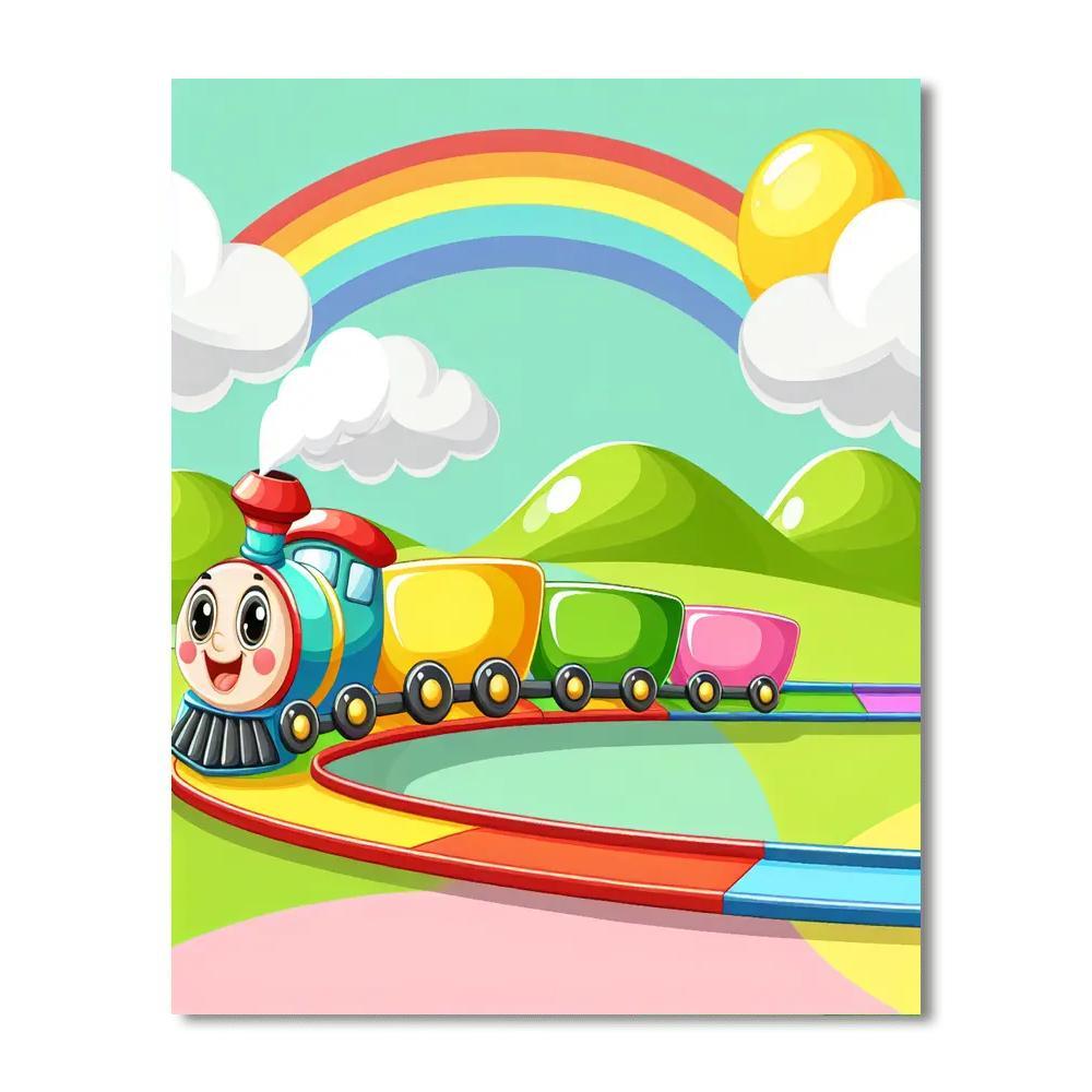 Adventure Train Painting Number Kit