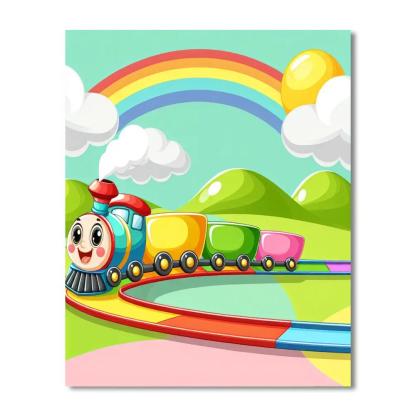 Adventure Train Painting Number Kit