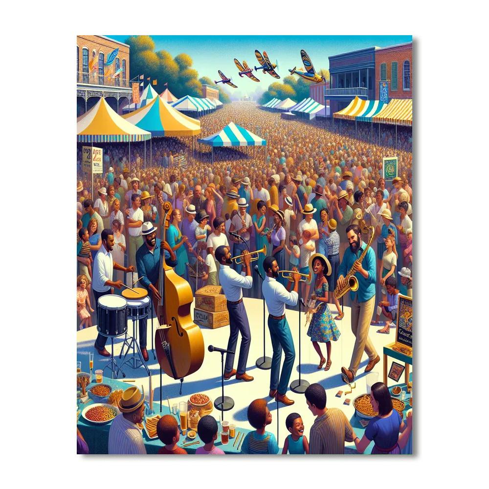 New Orleans Jazz And Heritage Festival - United States Number Painting