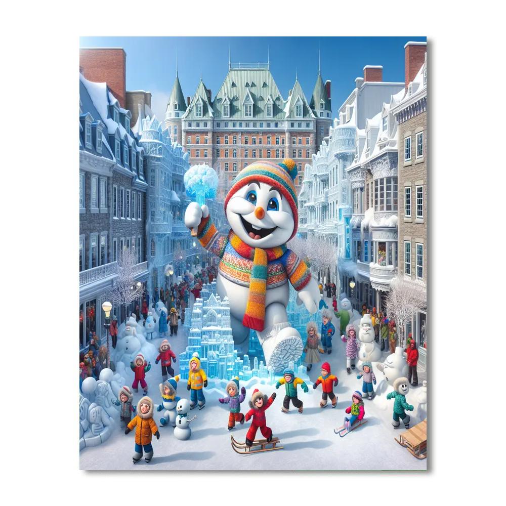 Winter Carnival - Québec, Canada DIY Paint By Numbers