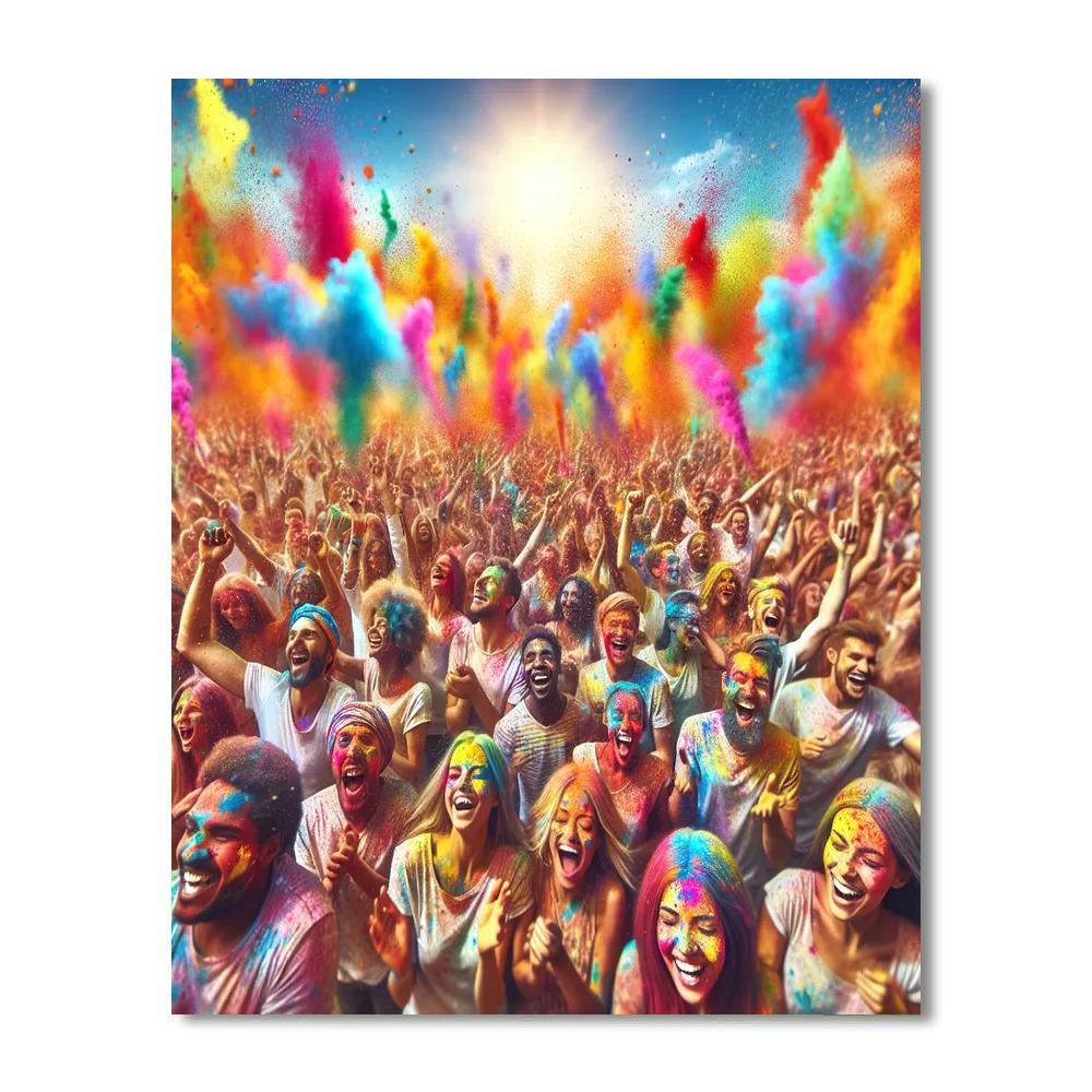 Vivid Festival Of Colors Numbered Painting Kits