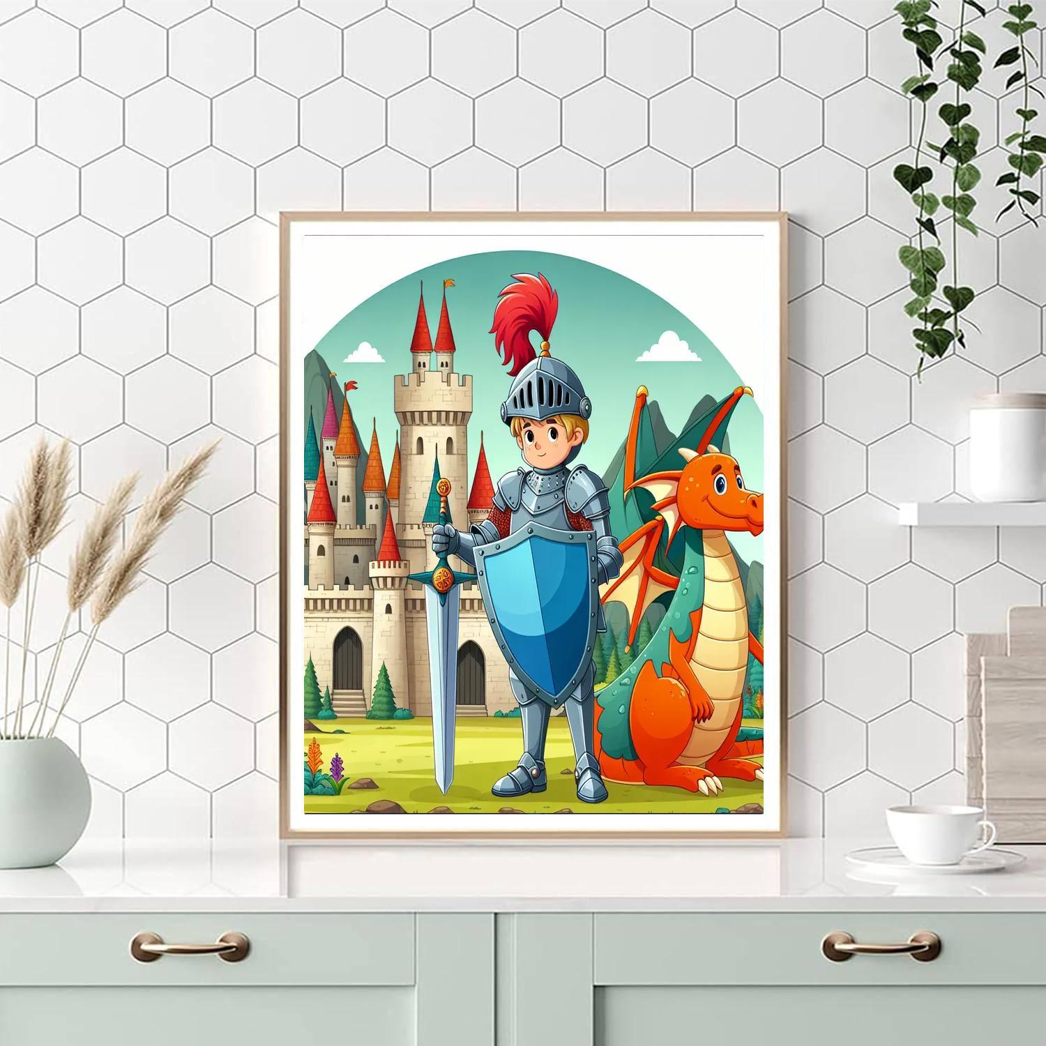 Medieval Knight's Adventure Paint By Numbers Kits