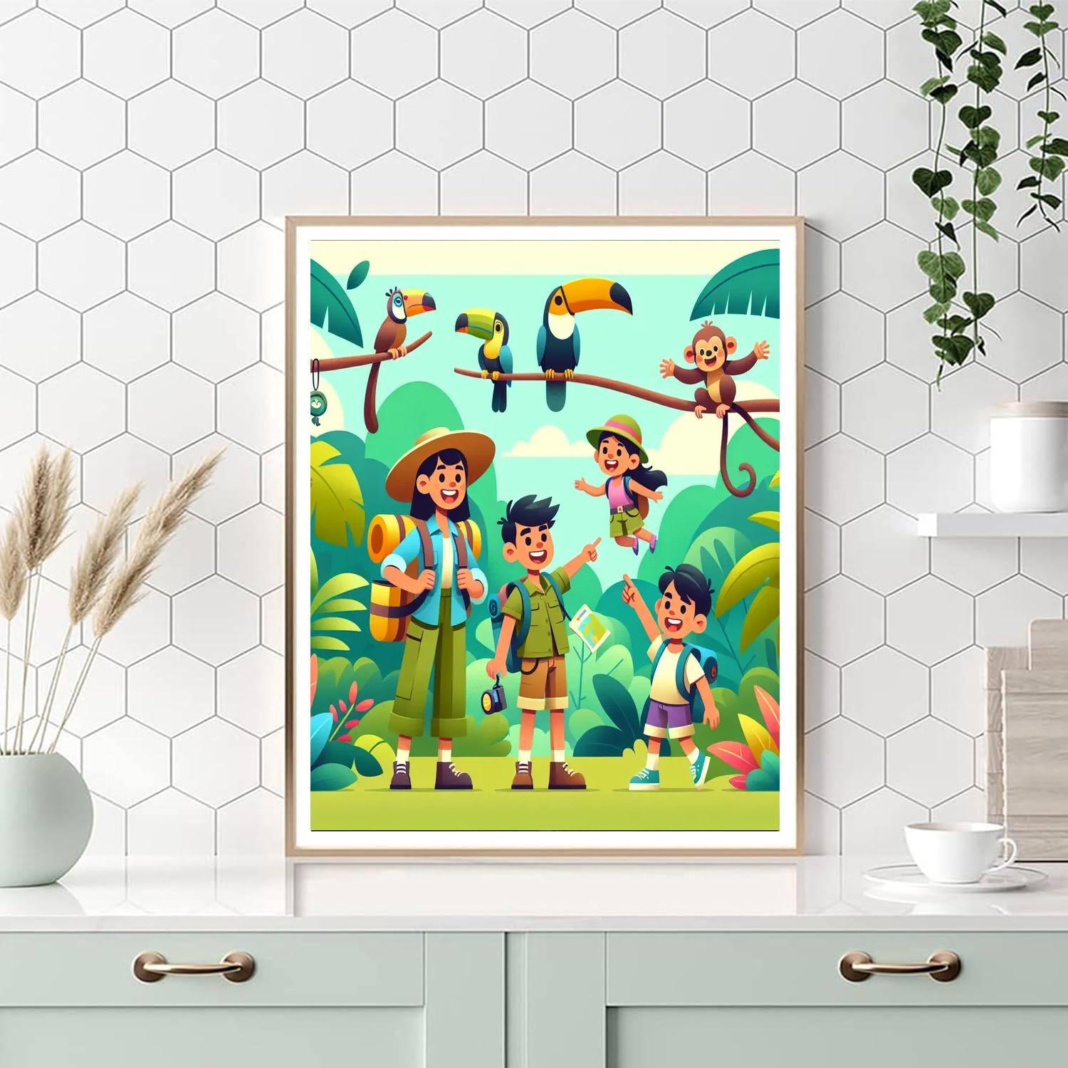 Explorers Of The Amazon Paint By Numbers Art