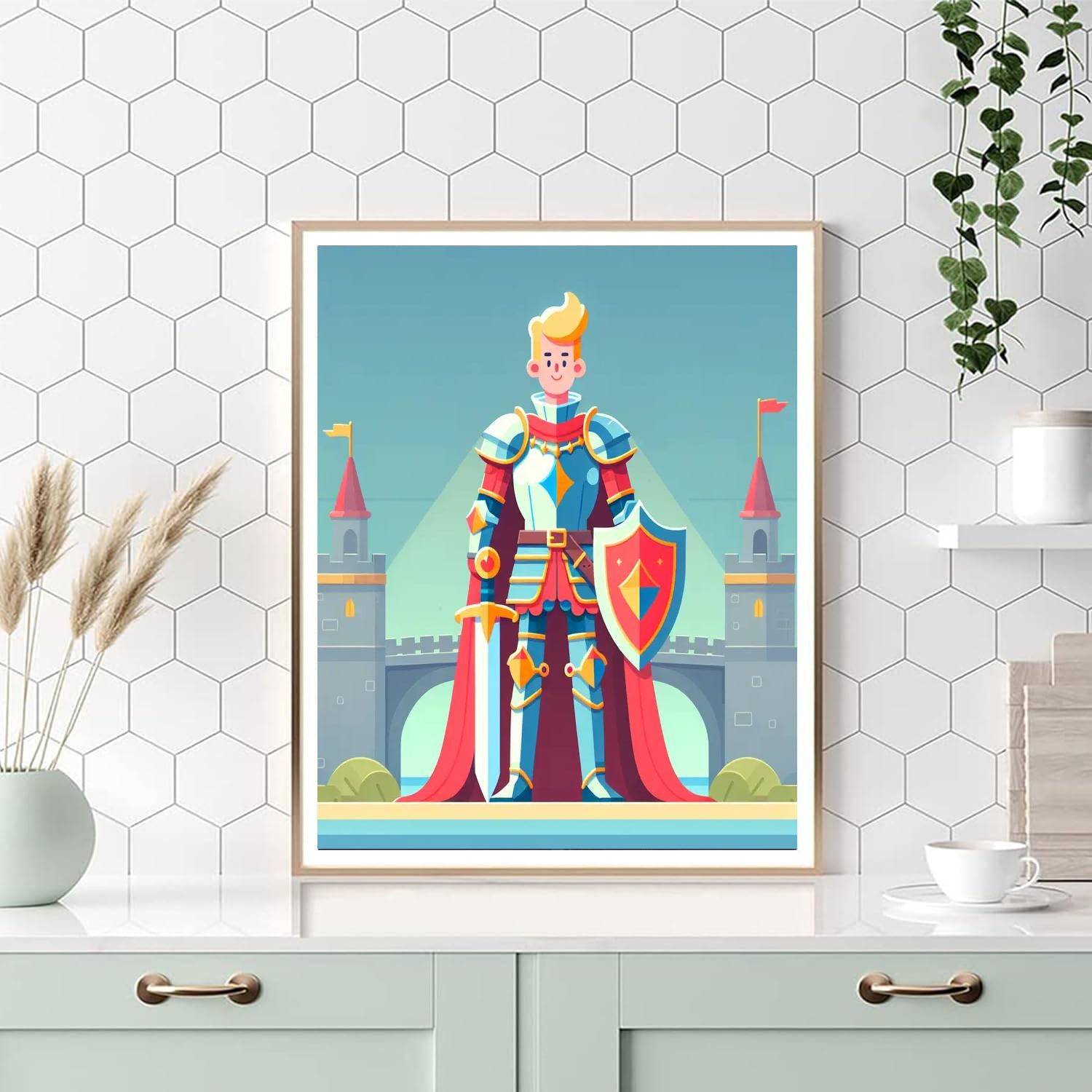 Dashing Knight Painting By Numbers Kit
