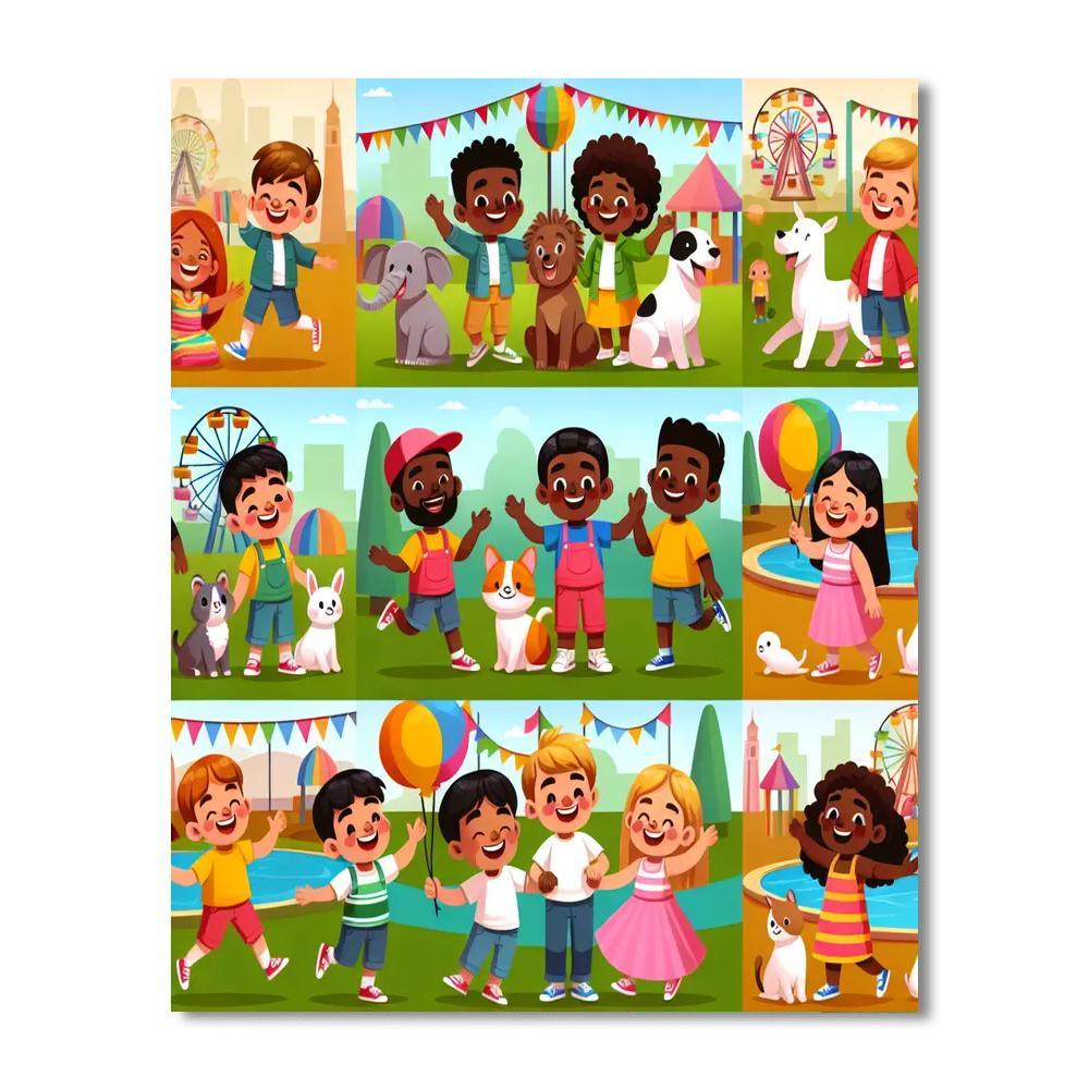 Friendship Fun Park Paint By Number