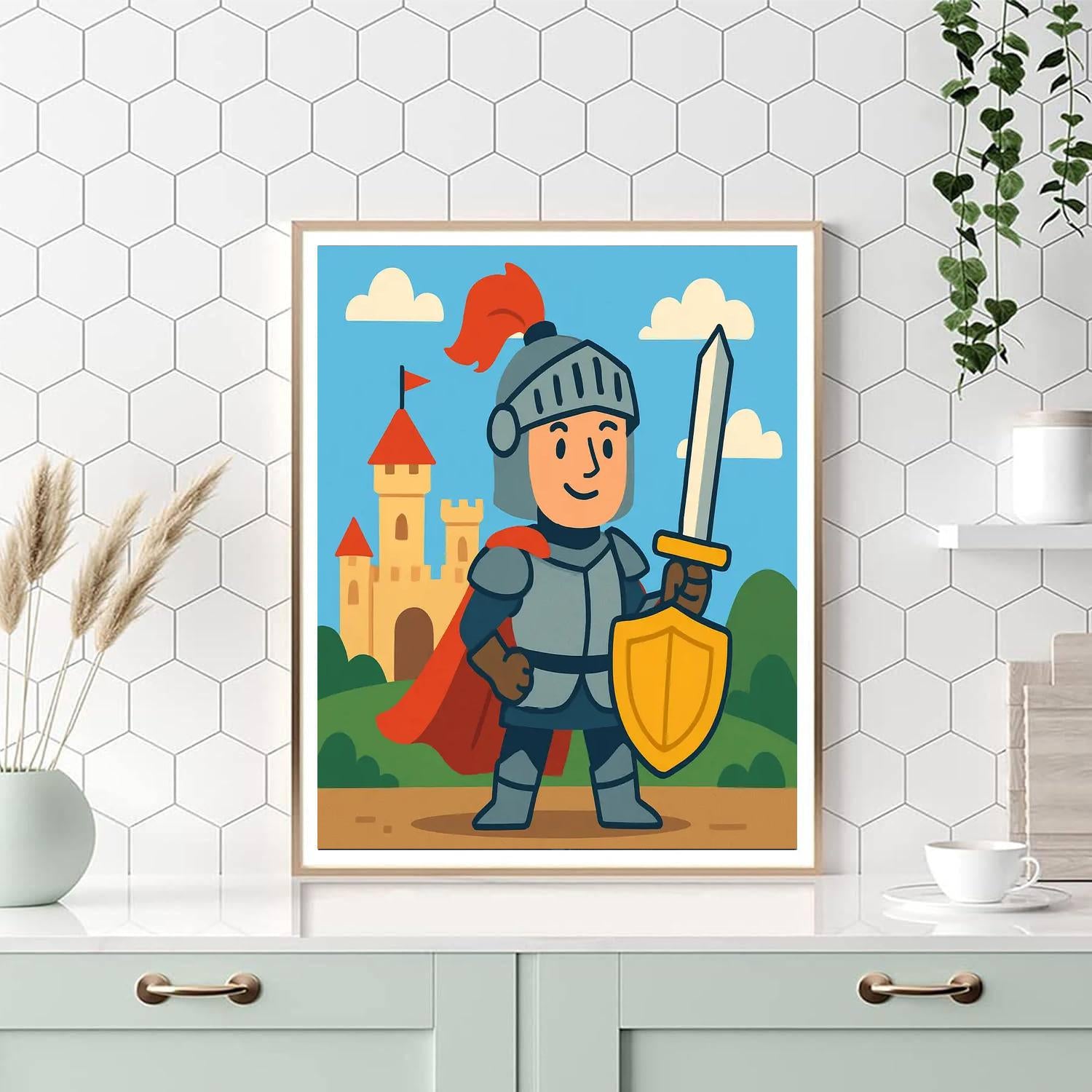 Fantasy Realm Knights Paint By Numbers