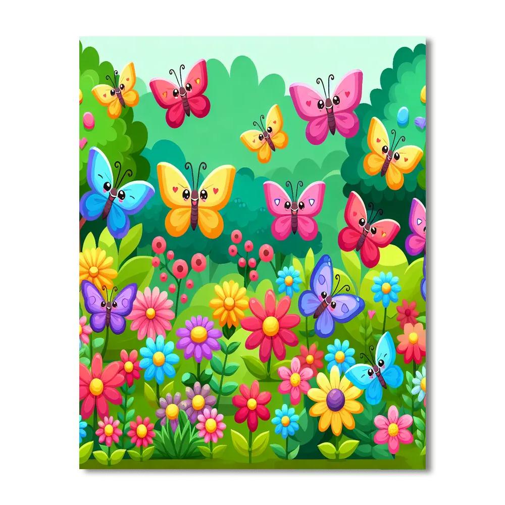 Butterfly Garden Of Colors DIY Paint By Numbers