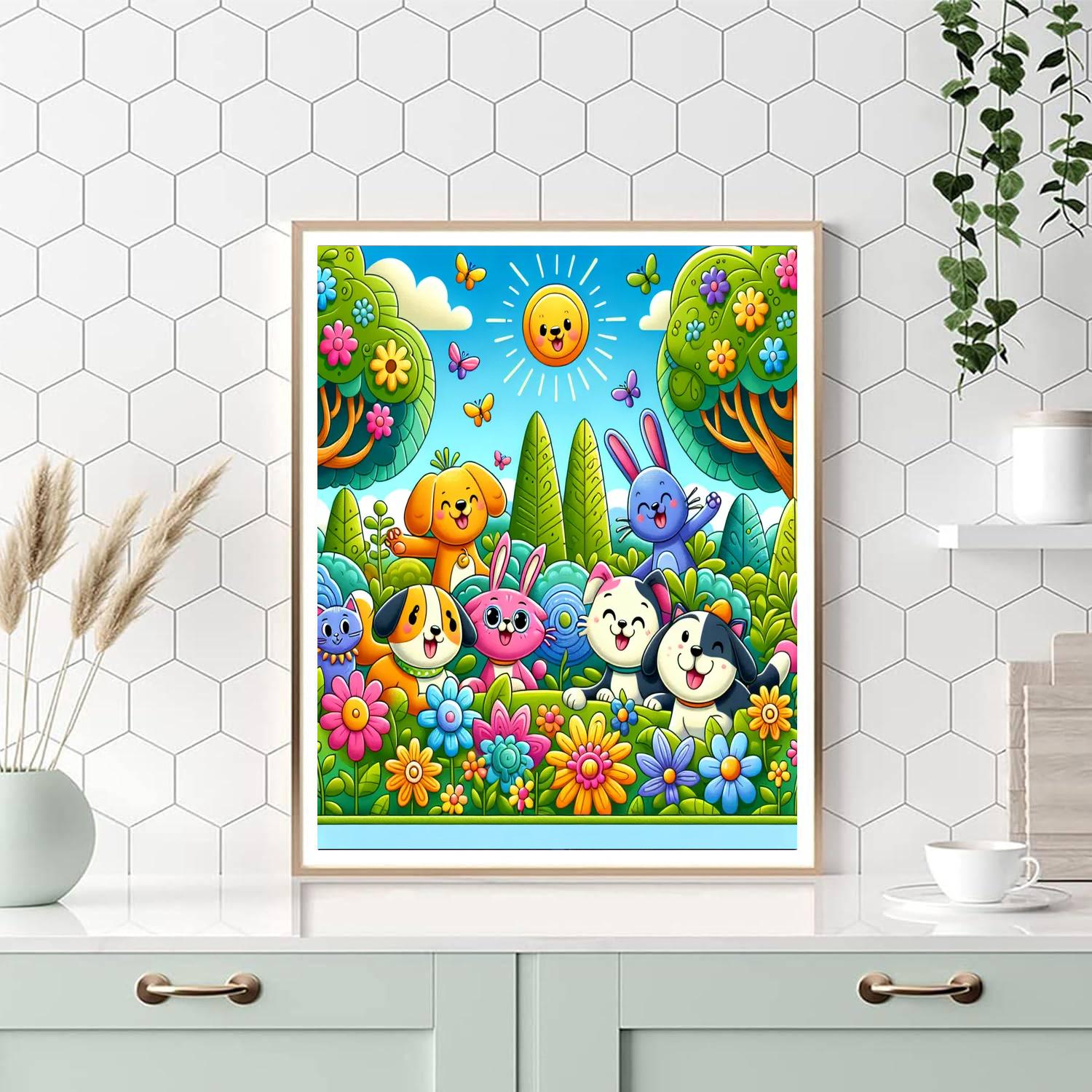 The Happy Pet Adventure DIY Paint By Numbers