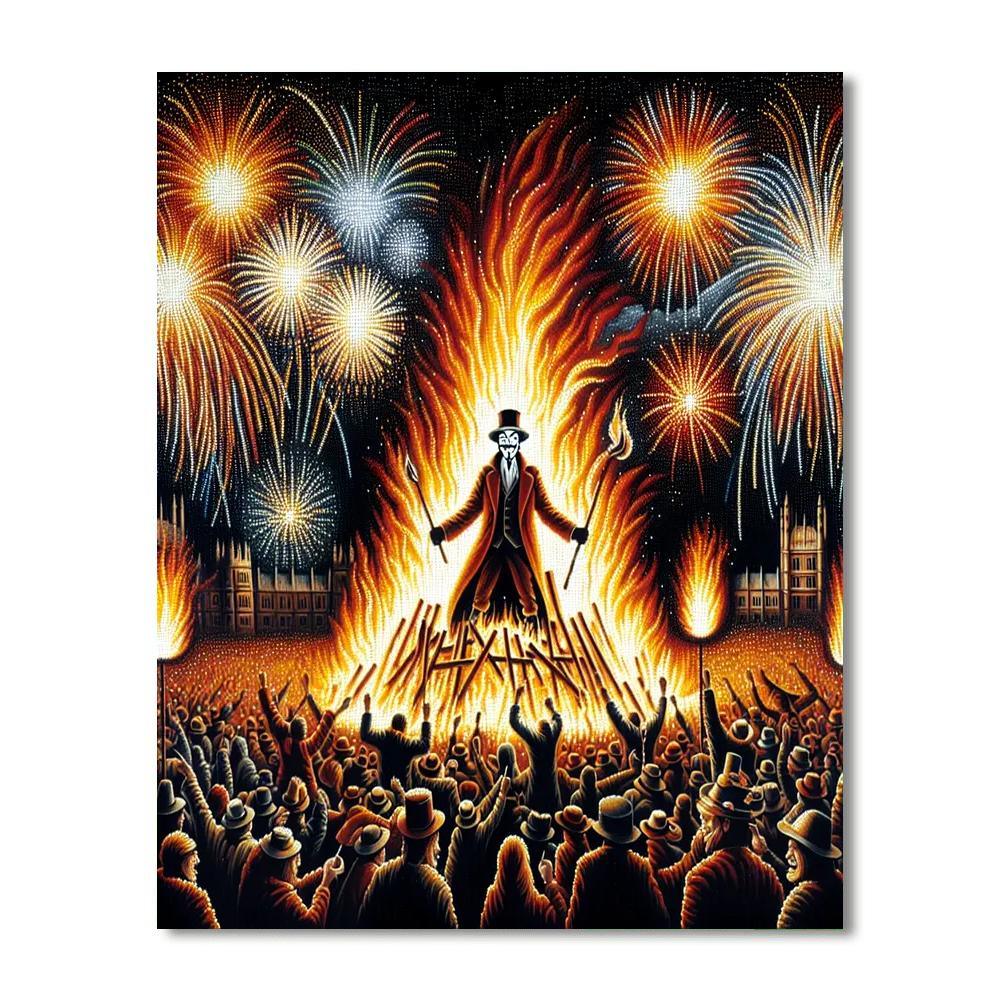 Guy Fawkes Night - United Kingdom Numbered Painting Kits