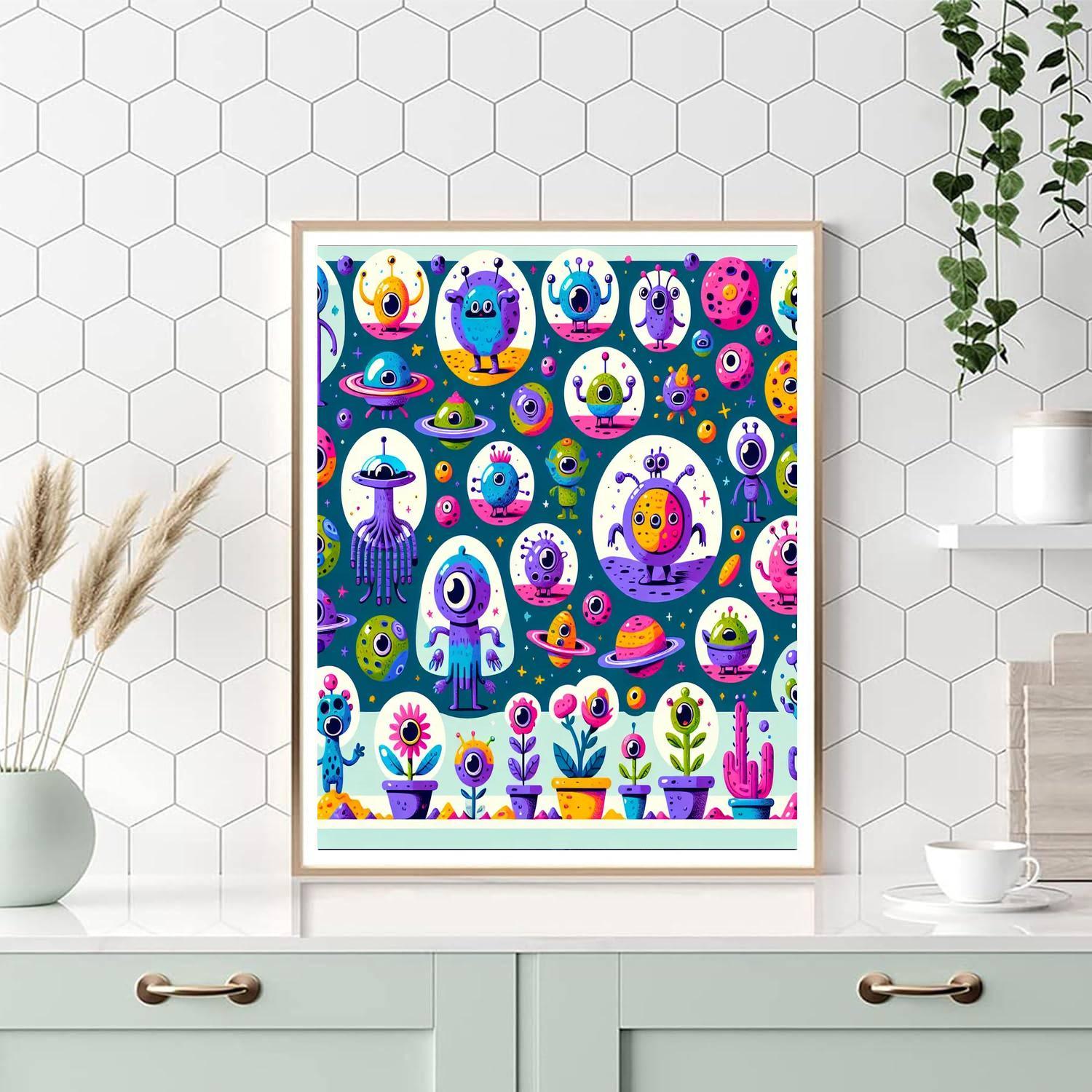 Alien Adventure Paint By Color