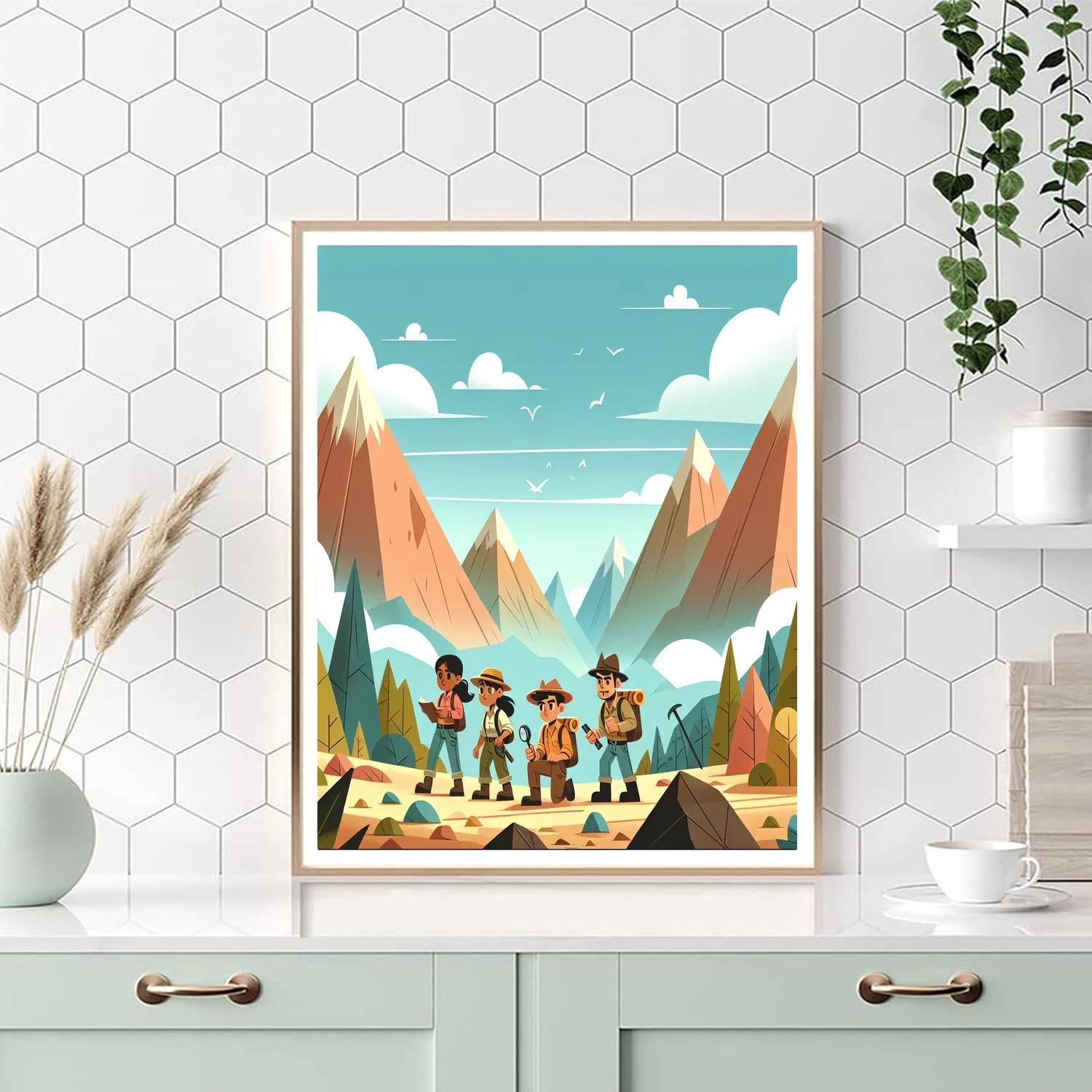 Mystery Mountain Adventure Paint By Numbers Art