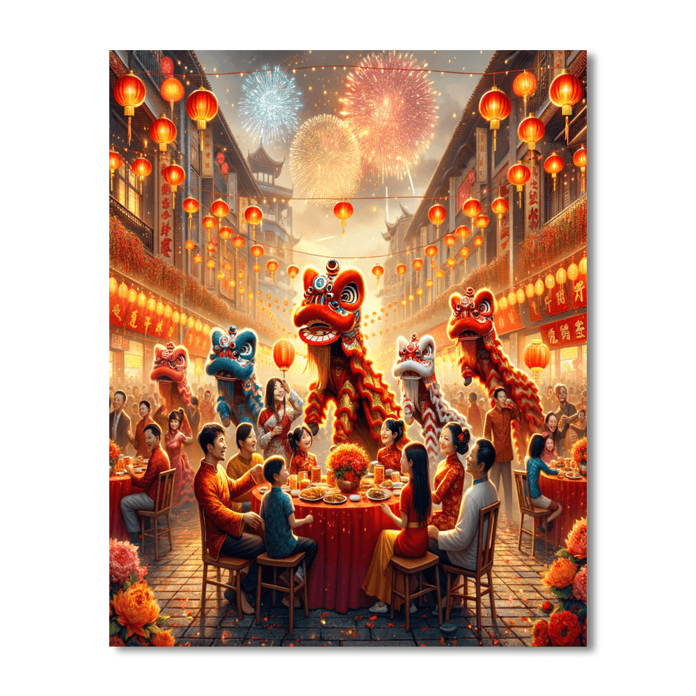 Chinese New Year Celebrations Paint By Numbers