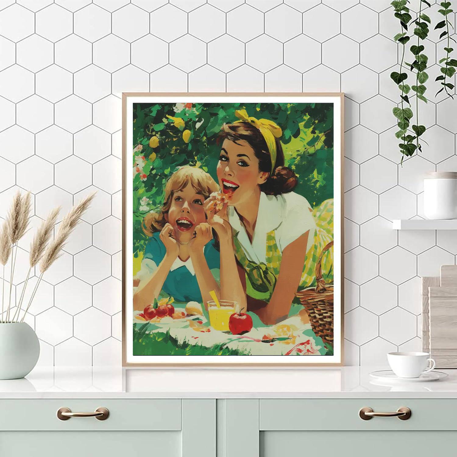 Picnic In The Meadow Numbered Painting Kits