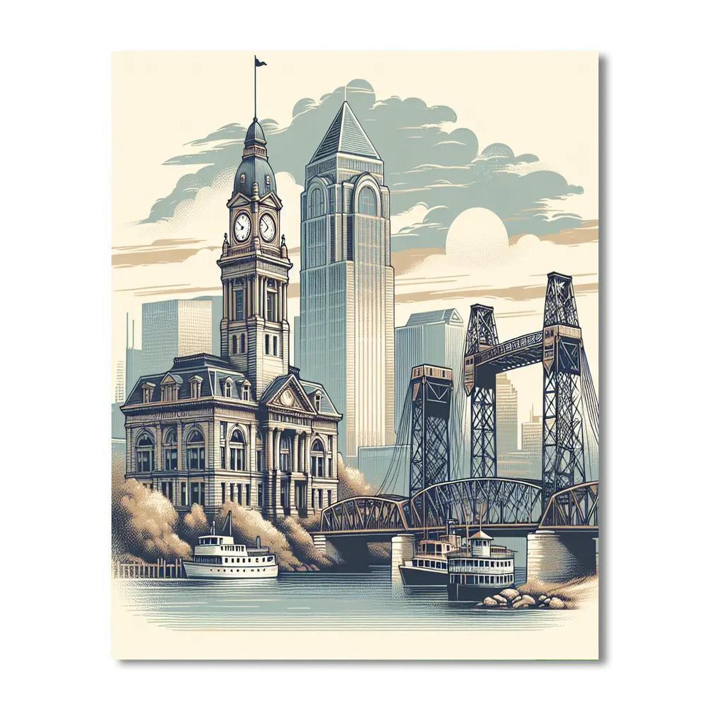 London's Timeless Elegance DIY Paint By Numbers