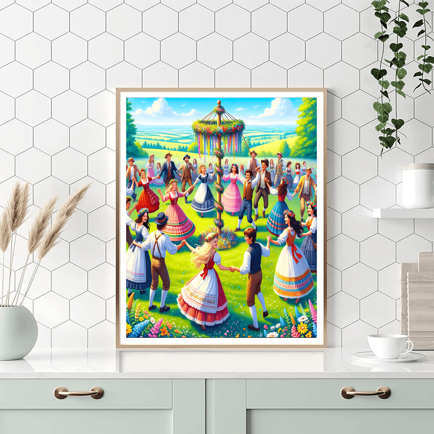 Midsummer Festival Number Painting