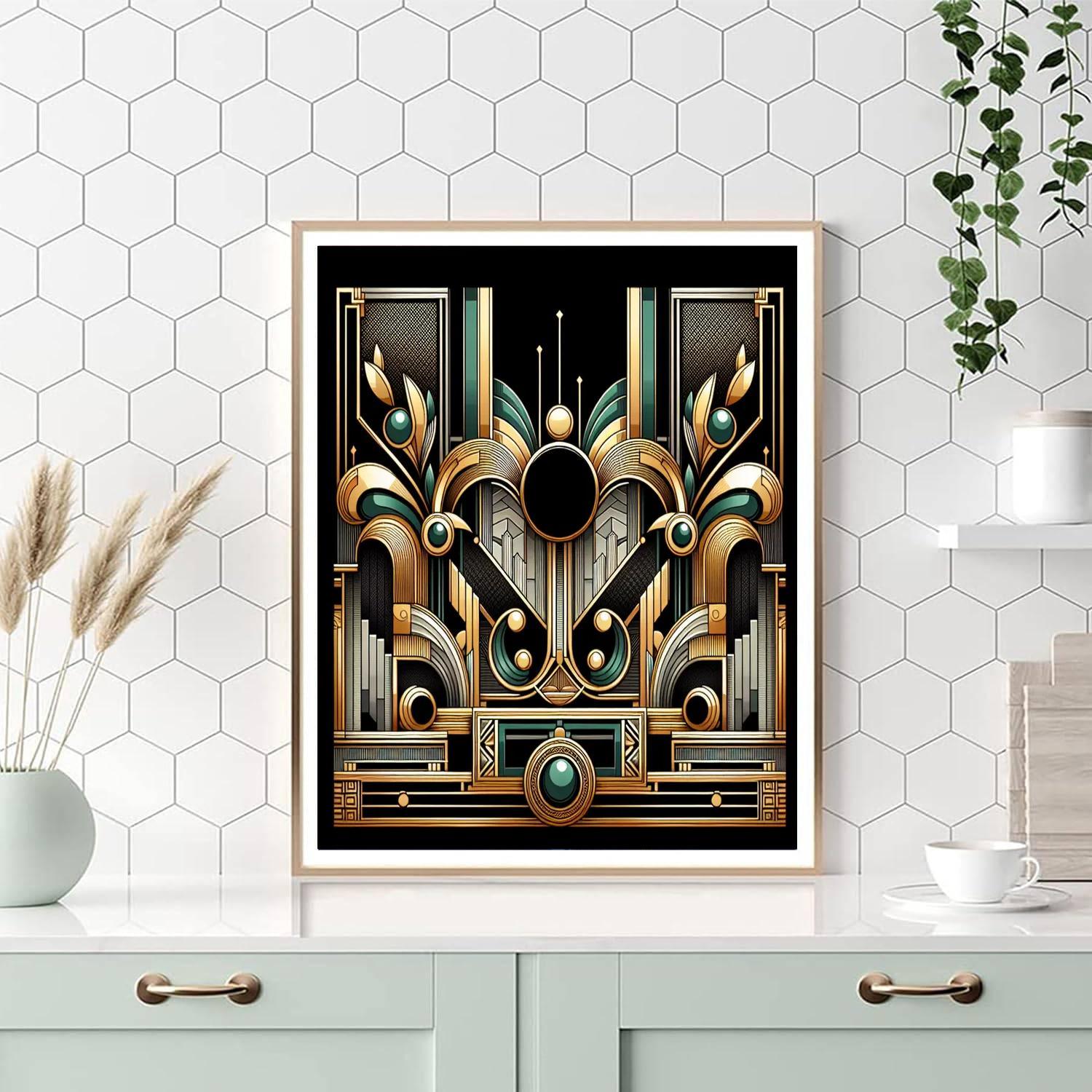Artistic Deco Revival Number Painting