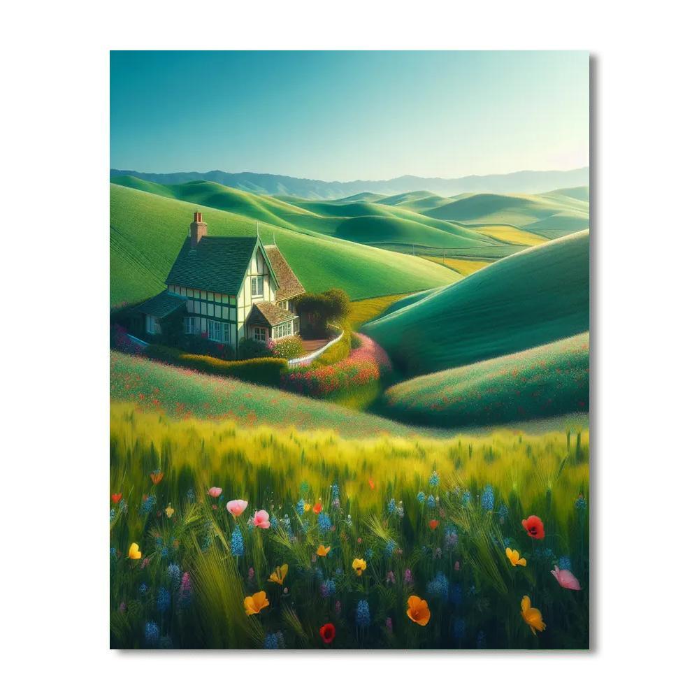Charming Countryside Delight Painting By Numbers Kit