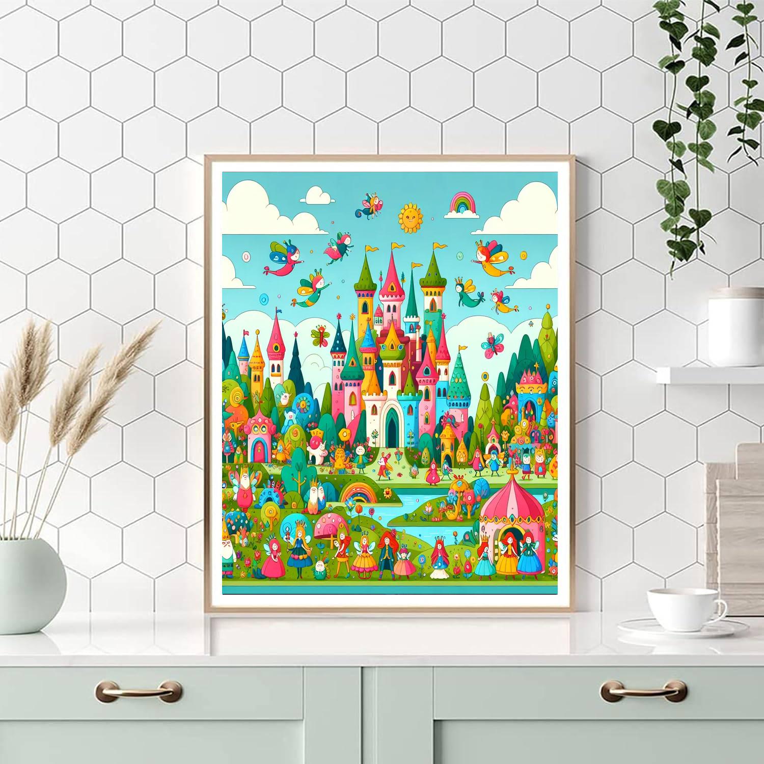 Dreamy Fairy Tale Kingdom Paint By Numbers Art