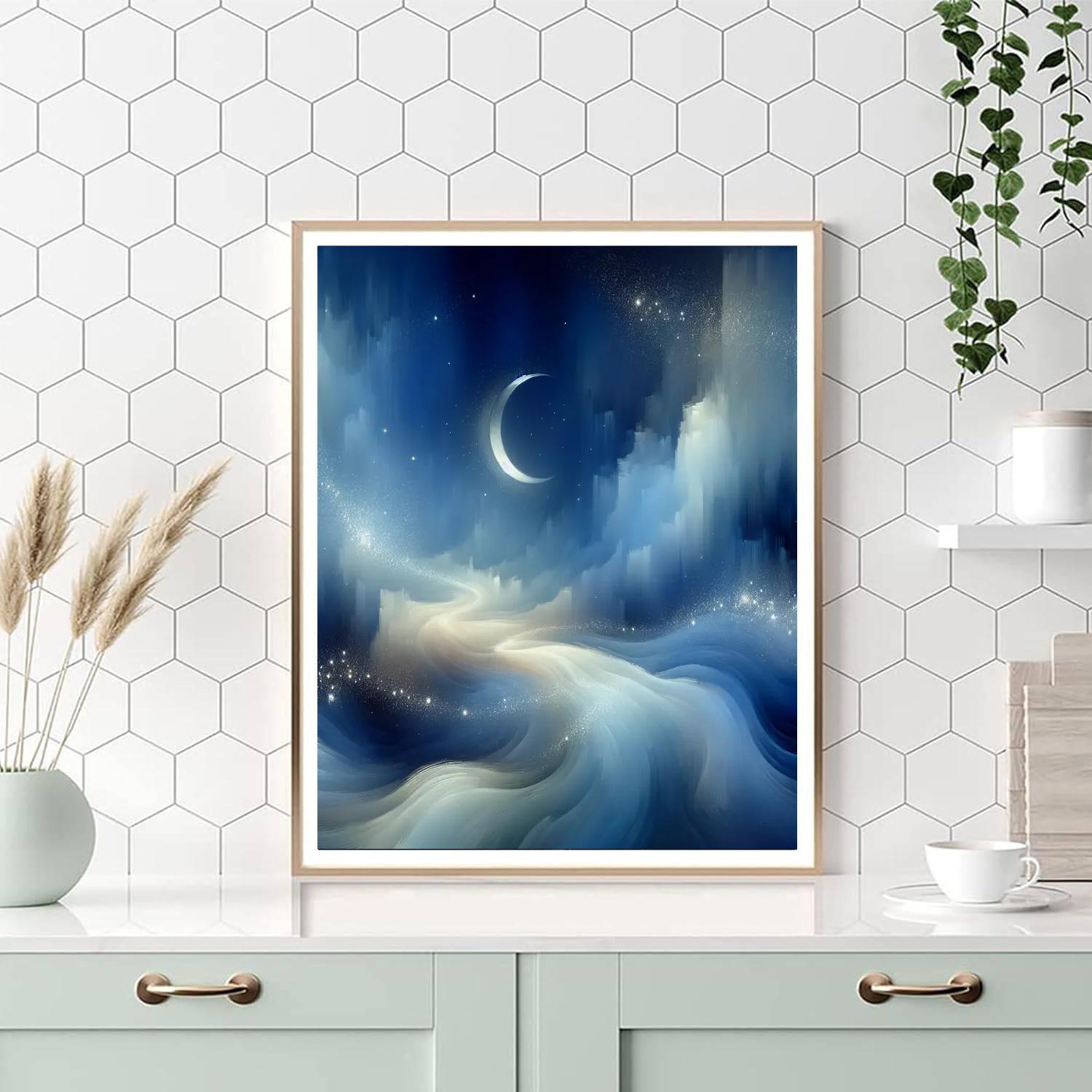 Sapphire Night Vision Number Painting
