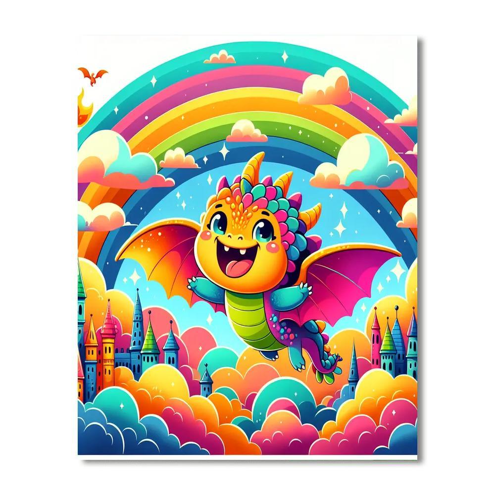 Mythical Dragon Kingdom Painting Number Kit