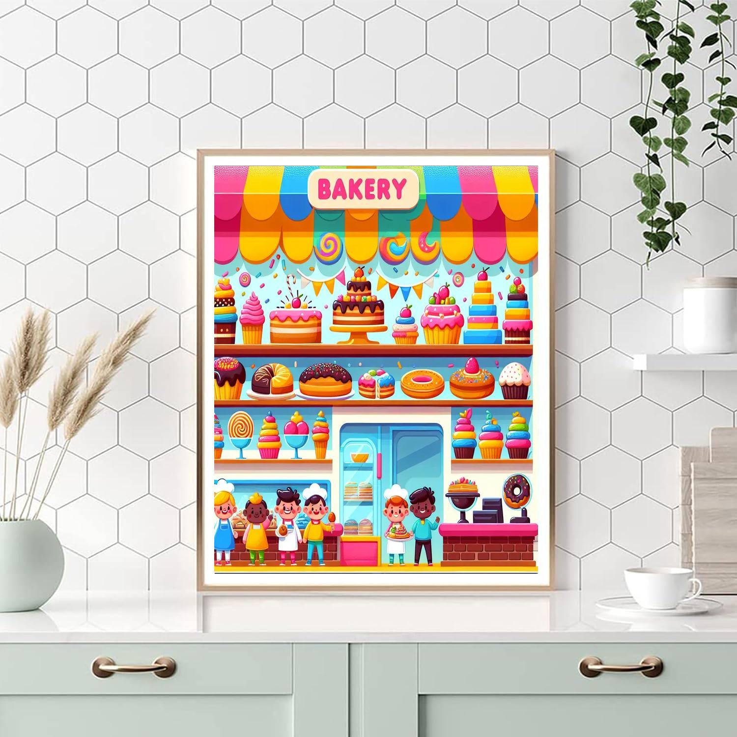 Sweet Treat Bakery Painting Number Kit