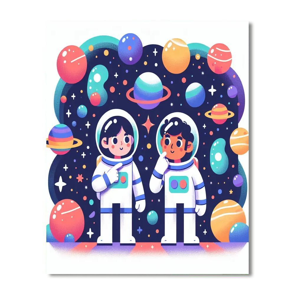 Space Pioneers' Adventure Paint By Numbers Kits