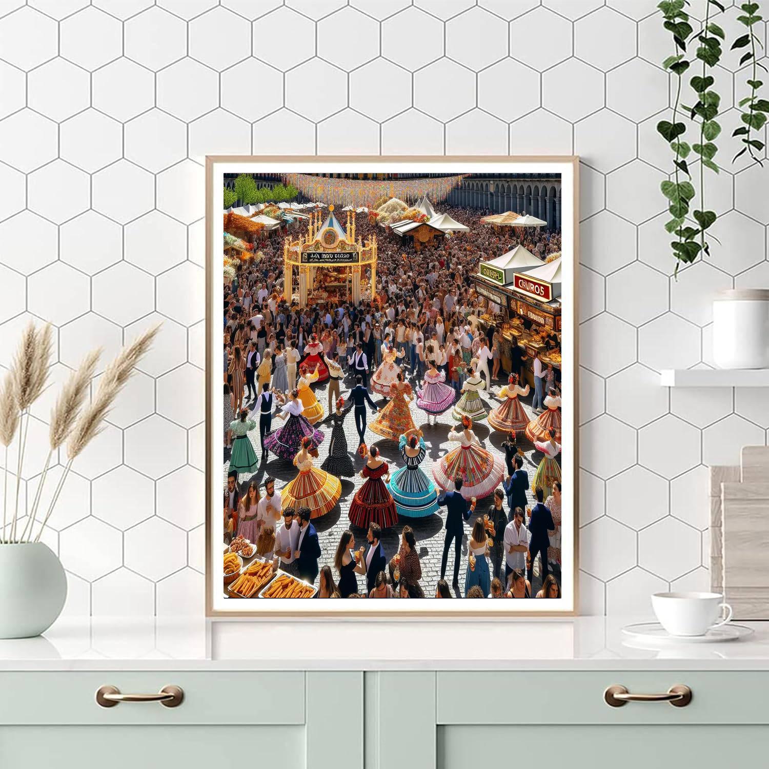 Festa De San Isidro Painting Number Kit