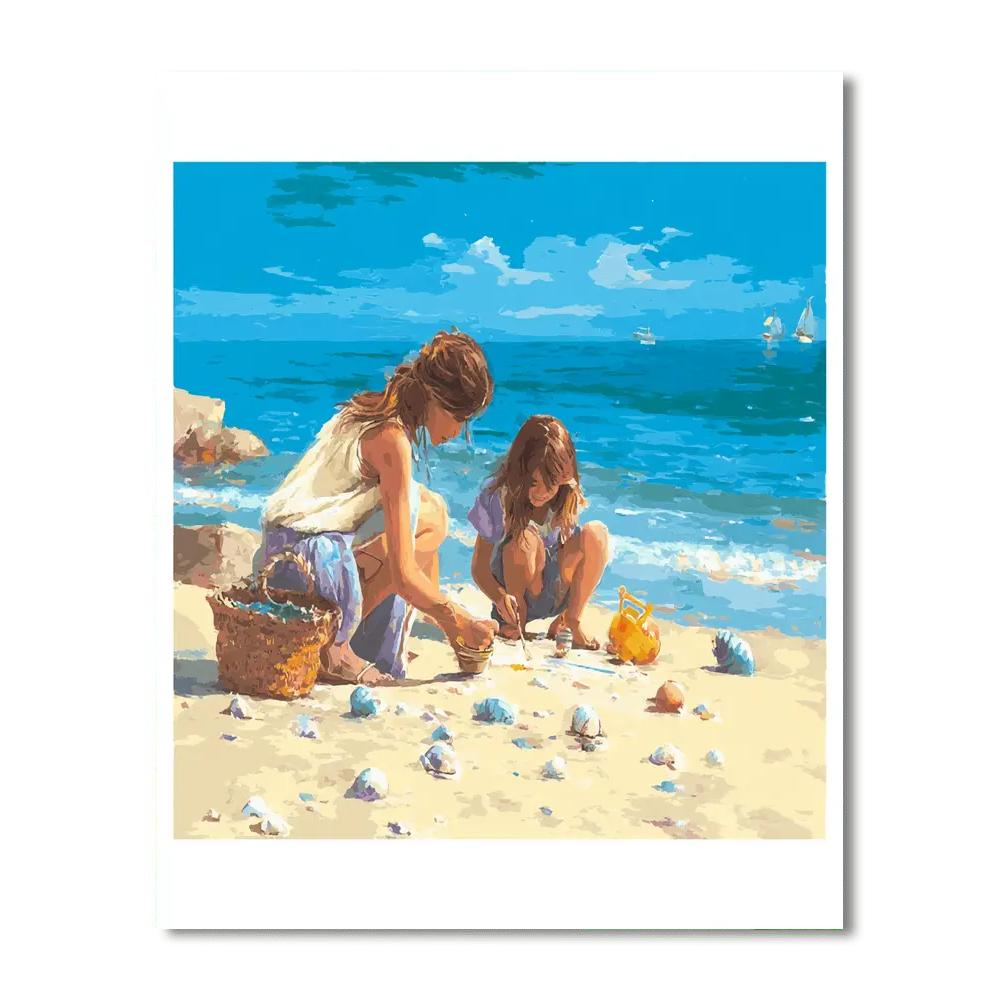 Memories On The Seaside DIY Paint By Numbers