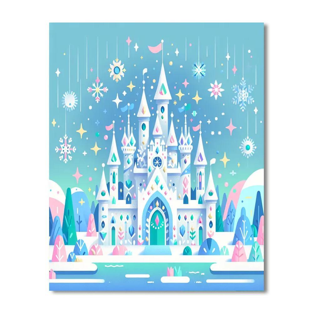 Magical Ice Castle Adventure Paint By Number