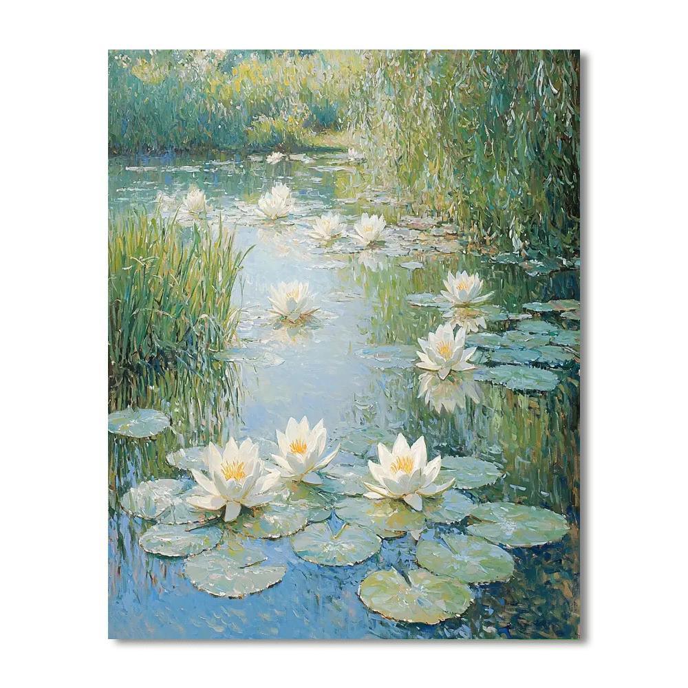 Claude Monet Inspired Monet's Serenity  DIY Paint By Numbers