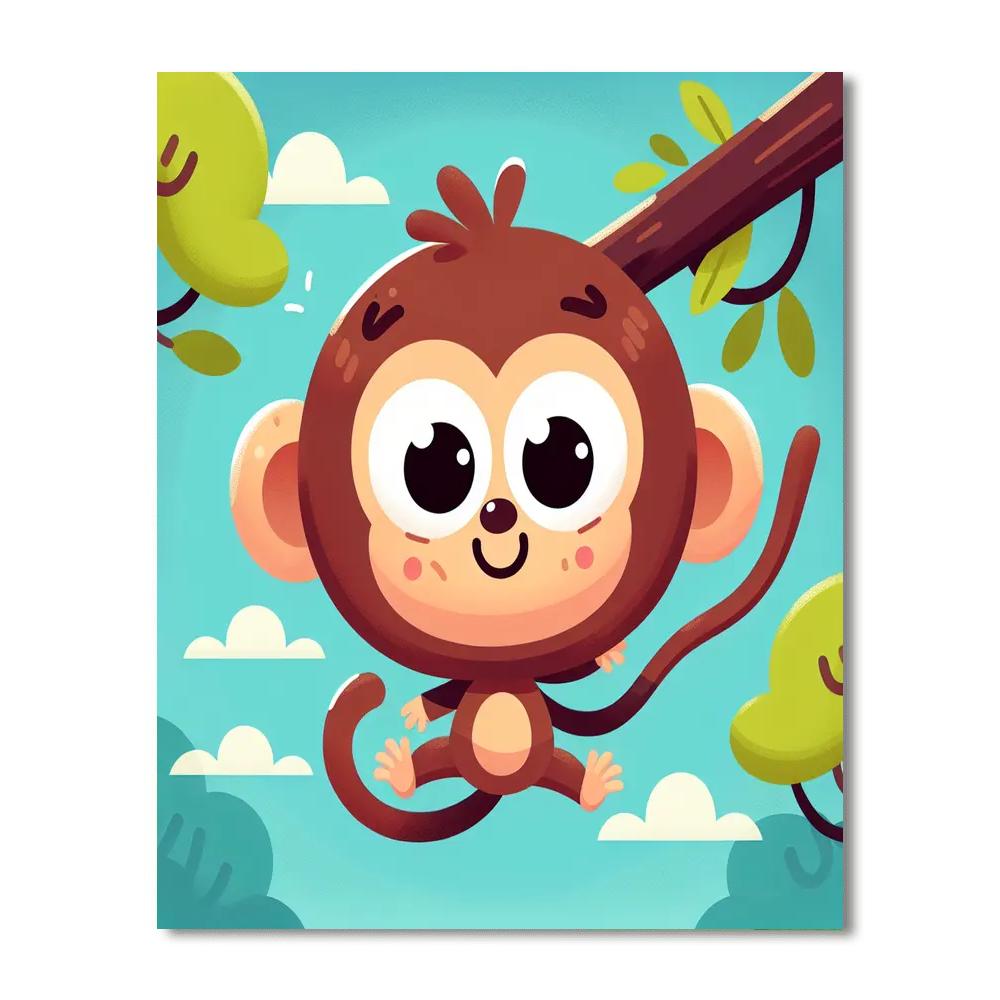 Cheeky Monkey Business Numbered Painting Kits