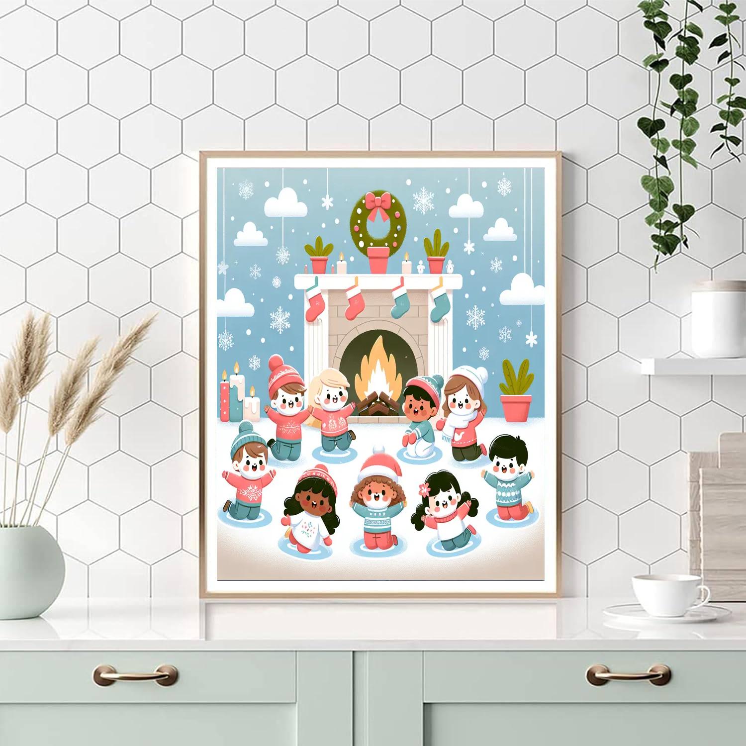 Winter Wishes Paint By Numbers Art