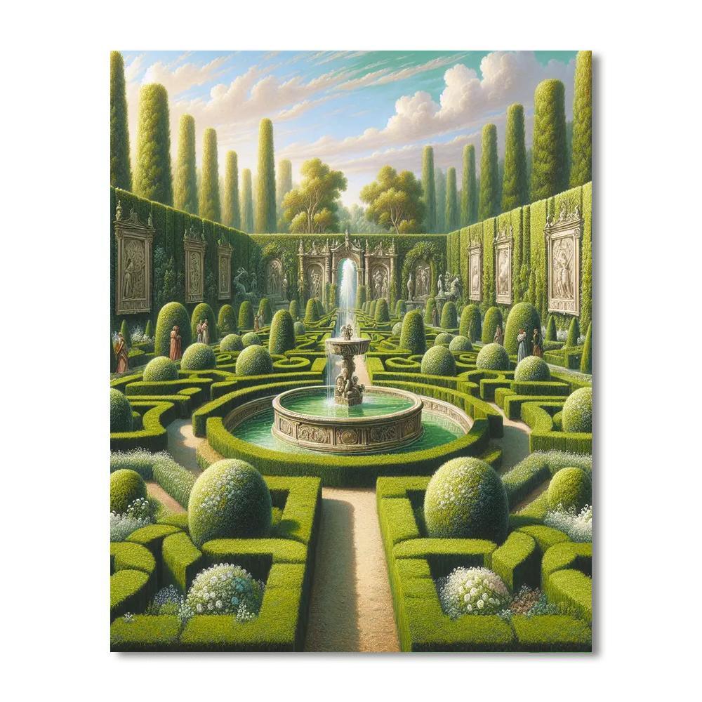 Renaissance Garden Harmony DIY Paint By Numbers