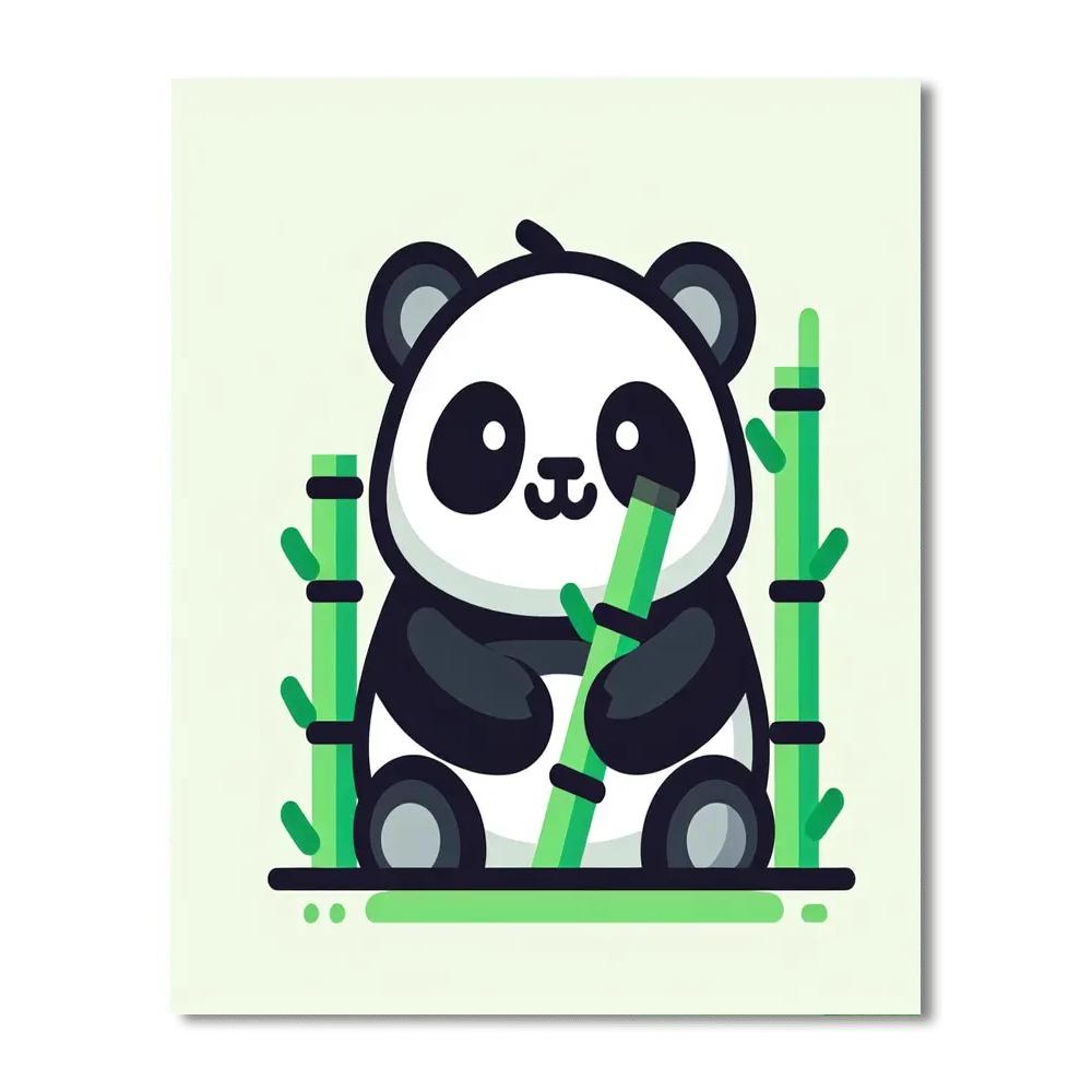 Panda Pal Paint By Numbers Art