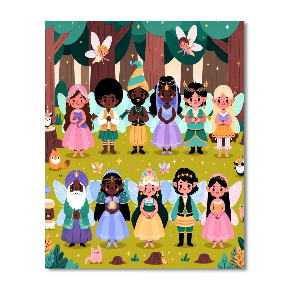 Fairy Festival Paint By Numbers Art